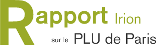 Rapport Irion sur le  PLU de Paris